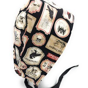 Gothic Victorian Vintage Halloween Scrub Cap